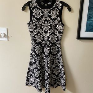 Black and white sweater dress